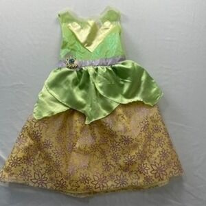 Disney Tiana Princess and the Frog Costume Dress Girls Size 4-6X